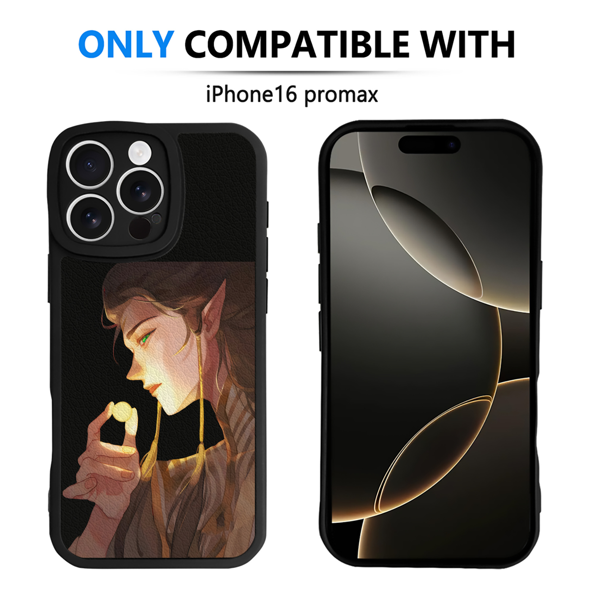（画像用） Ne Zha 2 ナタ 魔童の大暴れ 【iPhone 16シリーズ対応】シリコンスマホケース（レザー調） 材質：シリコン